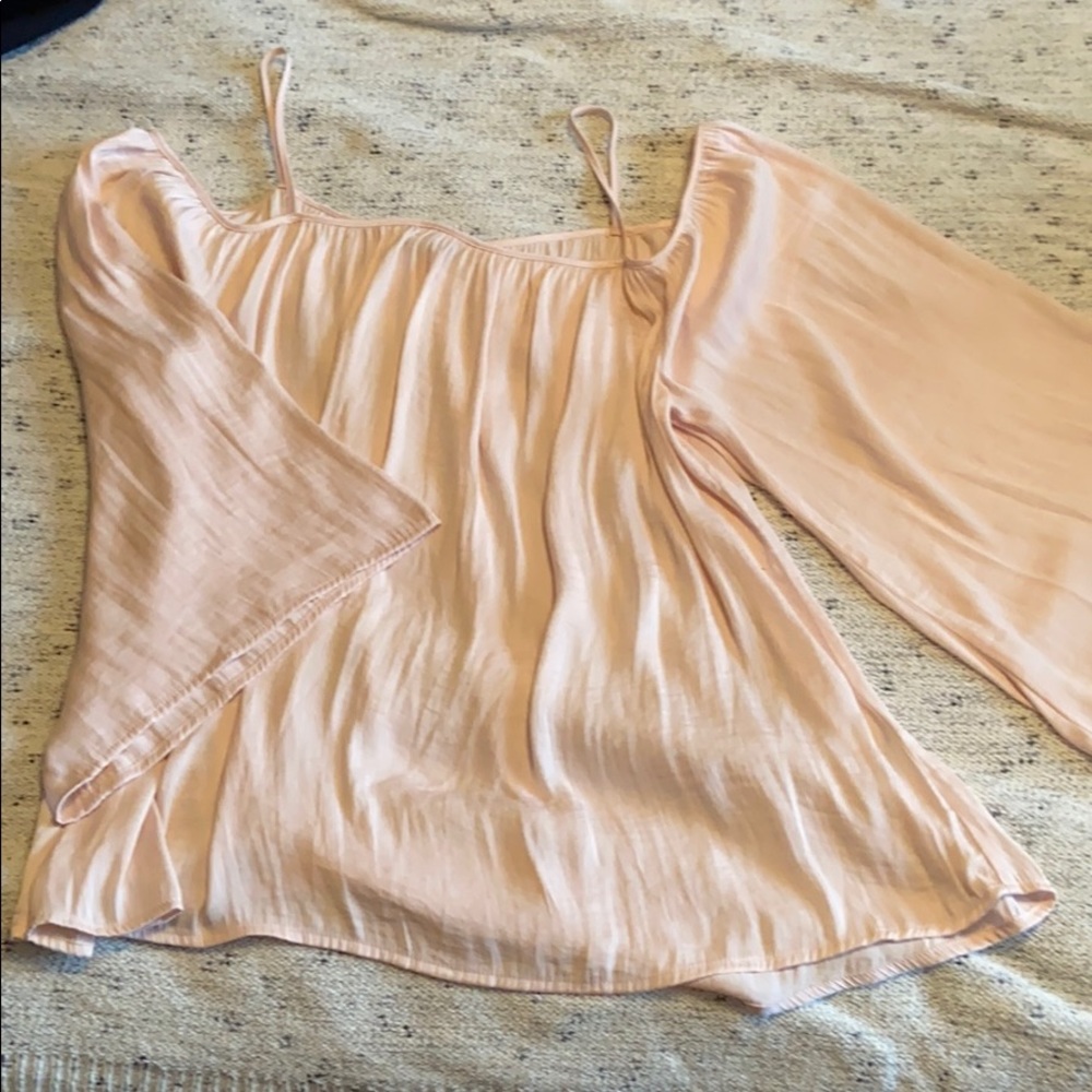 Silky, cold shoulder top